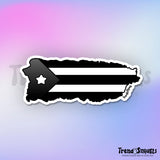 Isla Puerto Rico Bandera Resistencia (Premium Sticker)