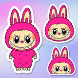 Labubu Rosa (Premium Stickers)