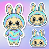 Labubu Tornasol (Premium Stickers)
