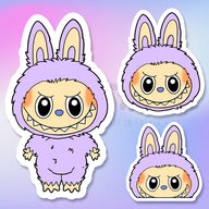 Labubu Violeta (Premium Stickers)