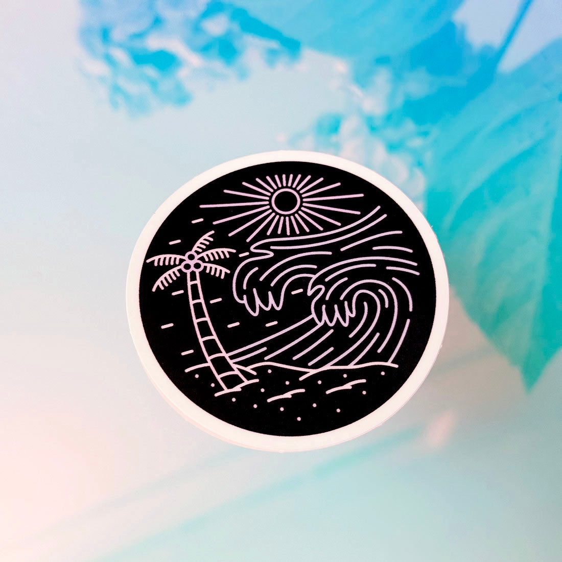 Playa Con Olas (Premium Sticker)