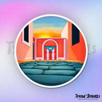 Puerta Bandera (Premium Sticker)