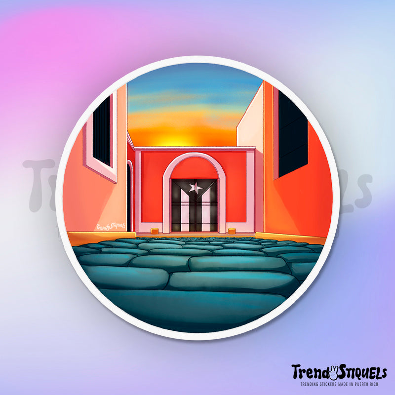 Puerta Bandera Resistencia (Premium Sticker)