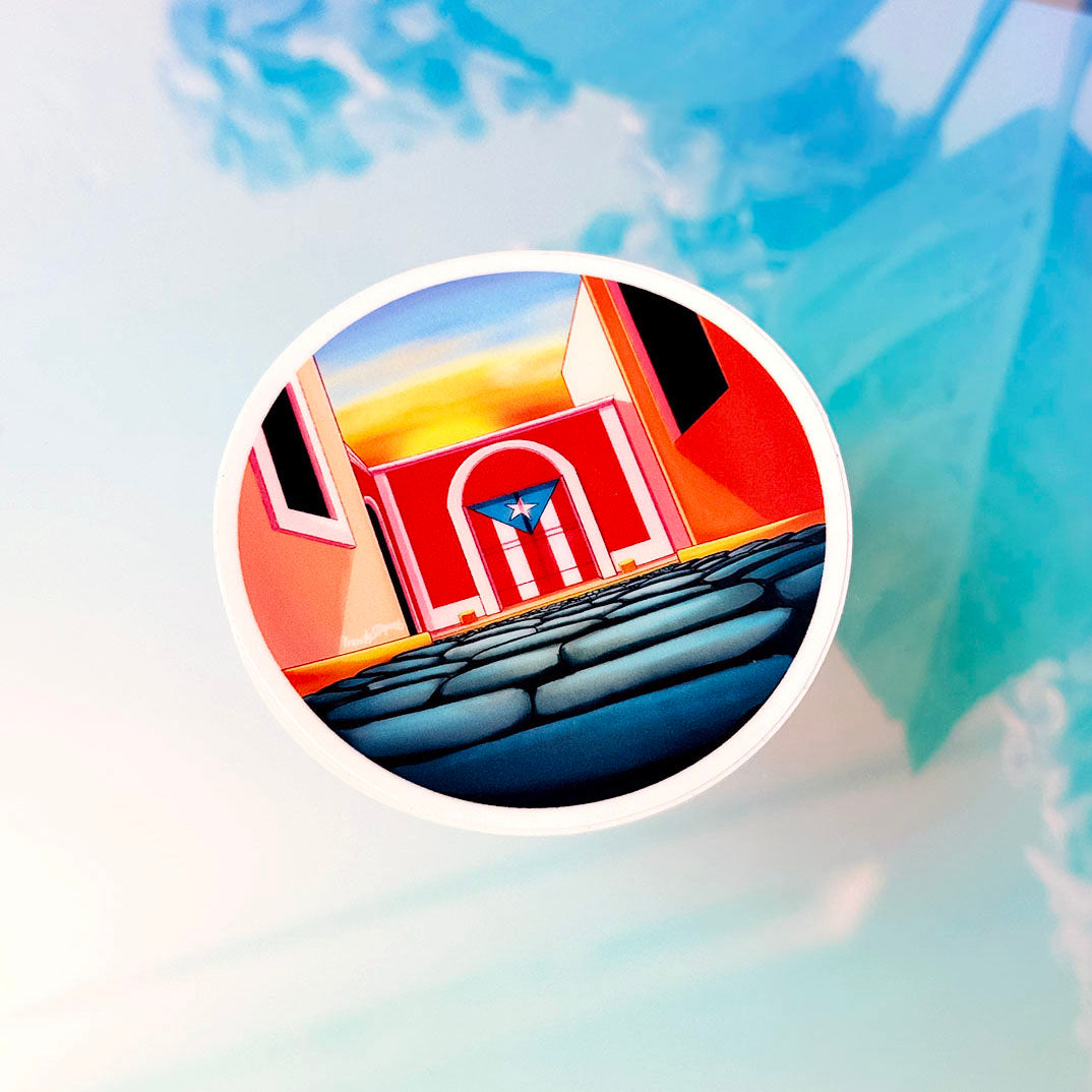 Puerta Bandera (Premium Sticker)